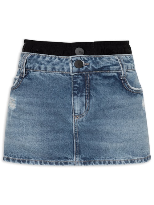 Saia Jeans - Azul