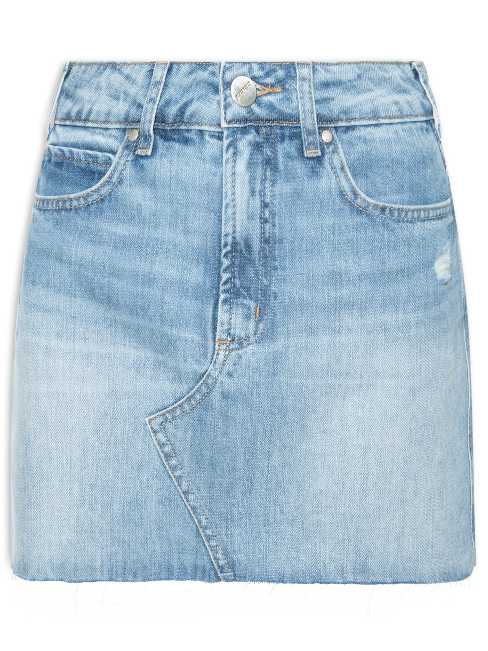 Saia Jeans Azul Colcci