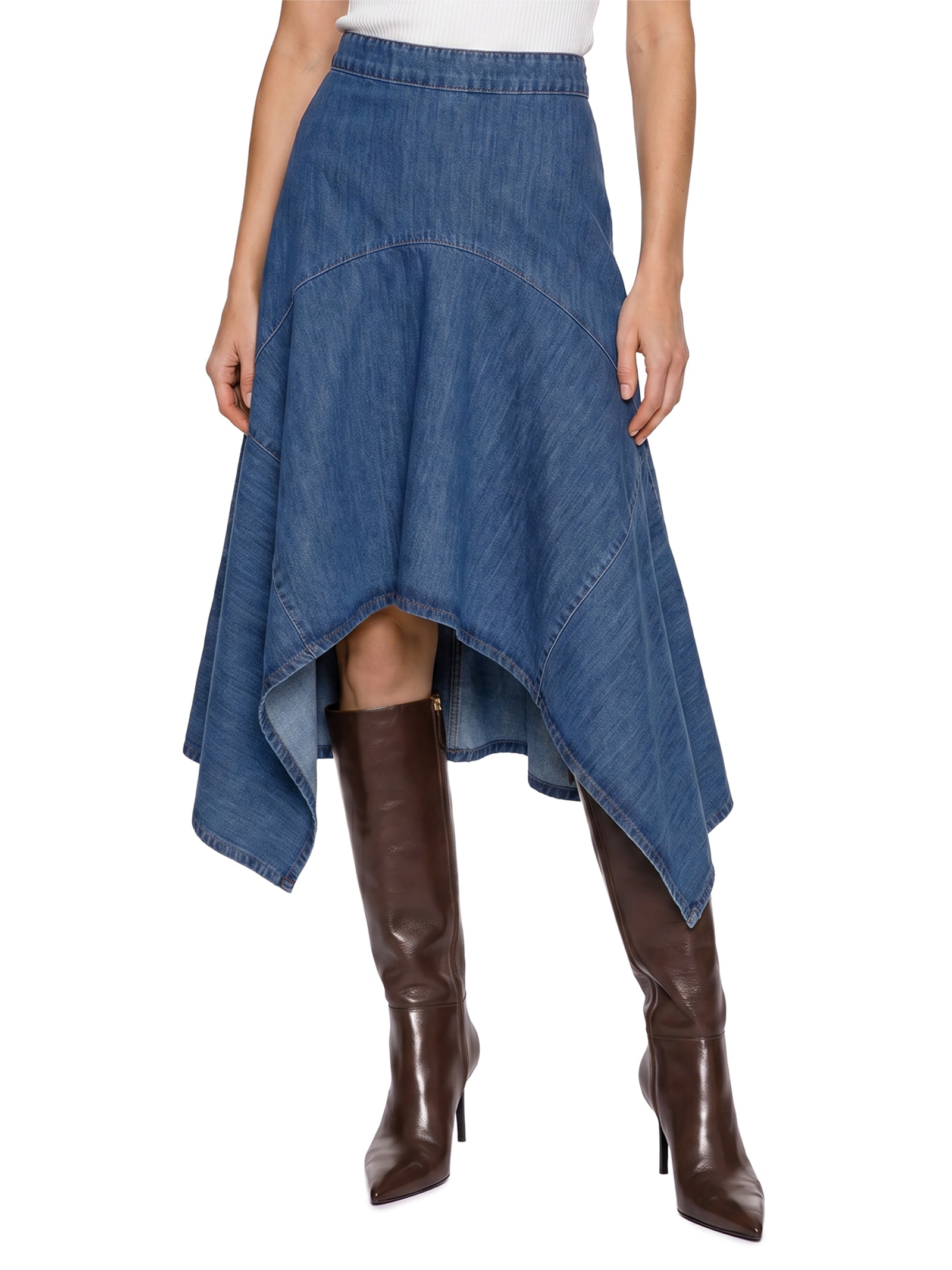 Saia Jeans Azul Colcci