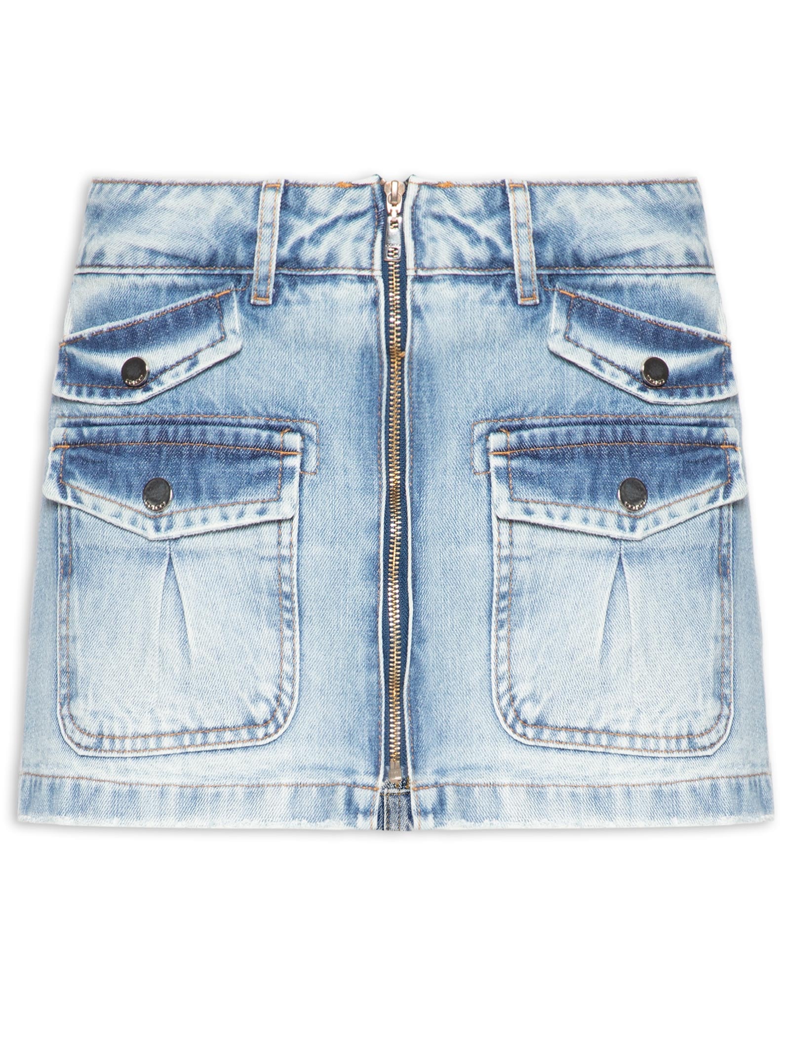 Saia Jeans Azul Colcci