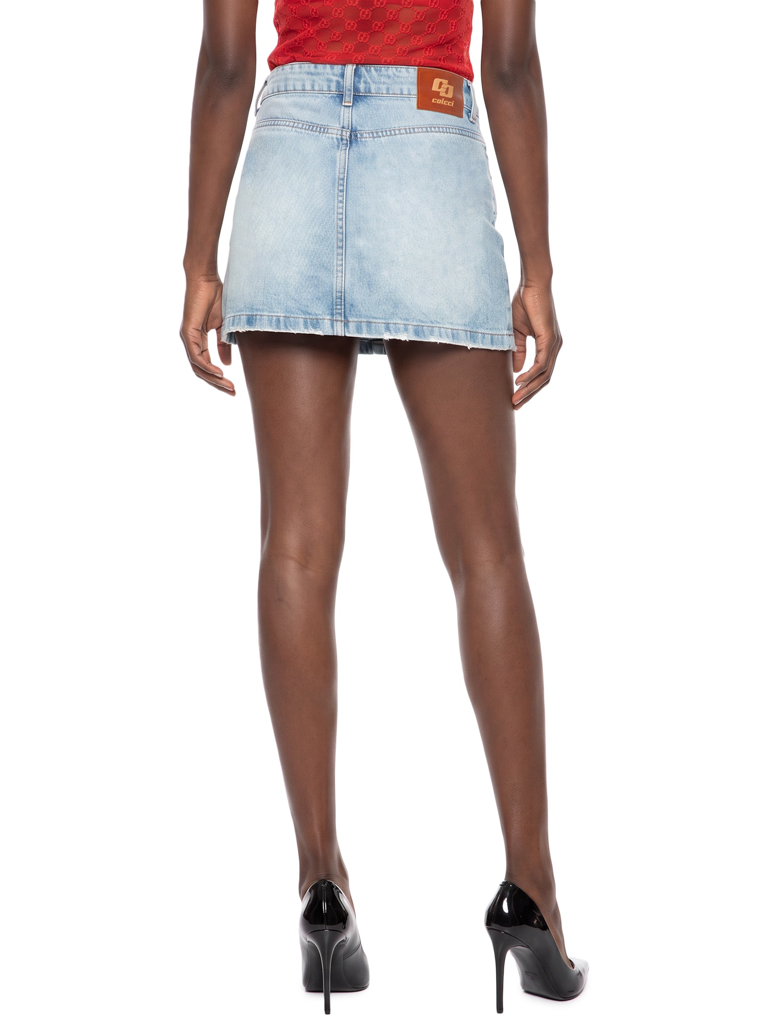 Saia Jeans Azul Colcci