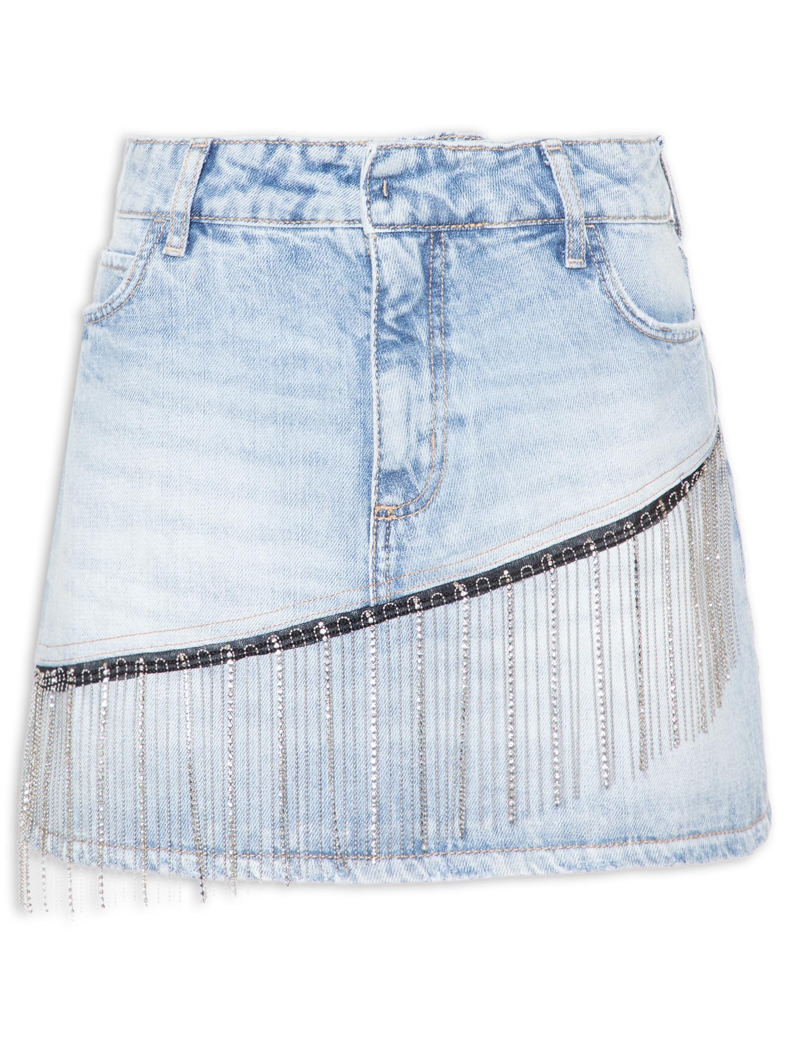 Saia Jeans Azul Colcci