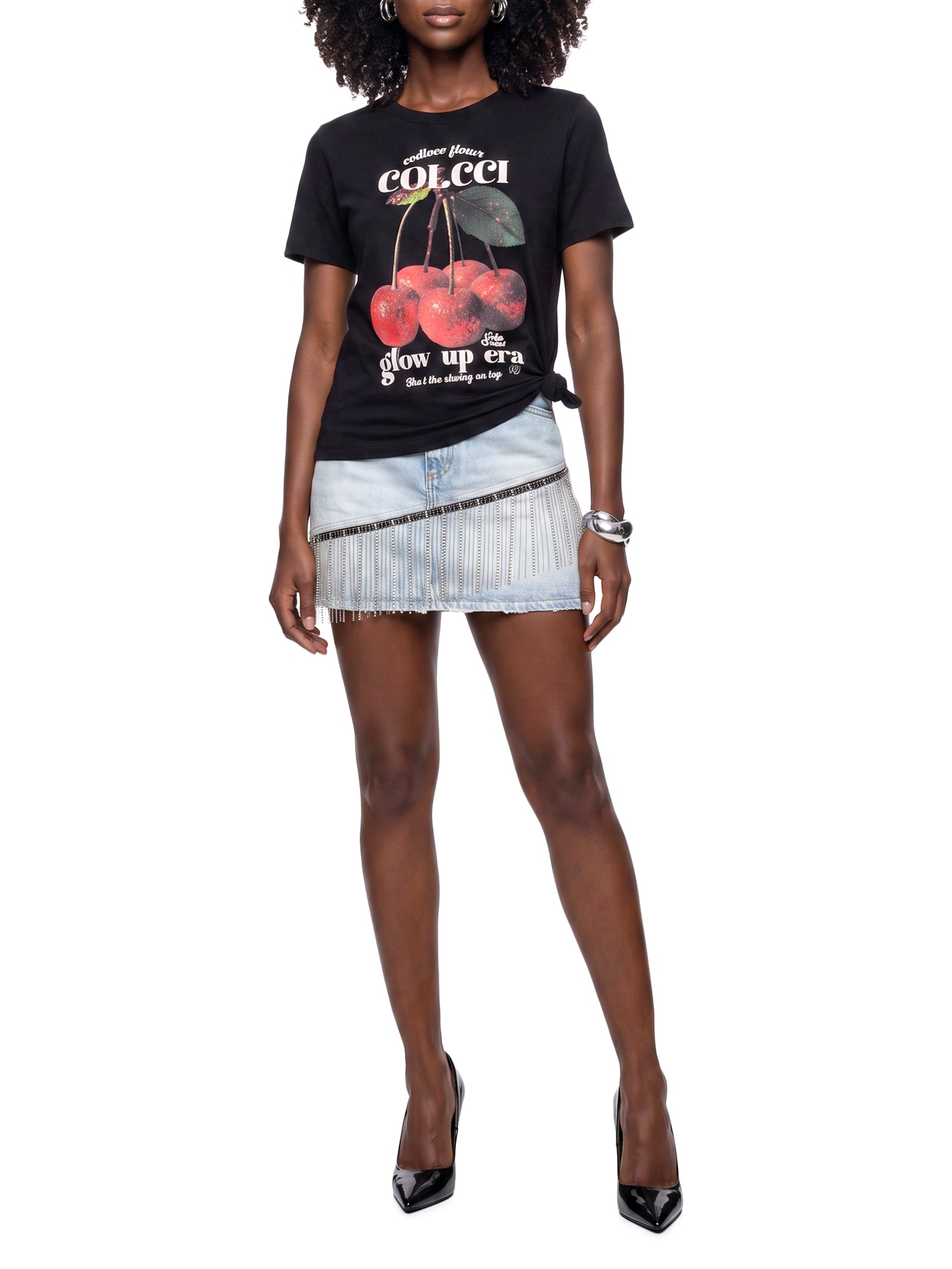Saia Jeans Azul Colcci