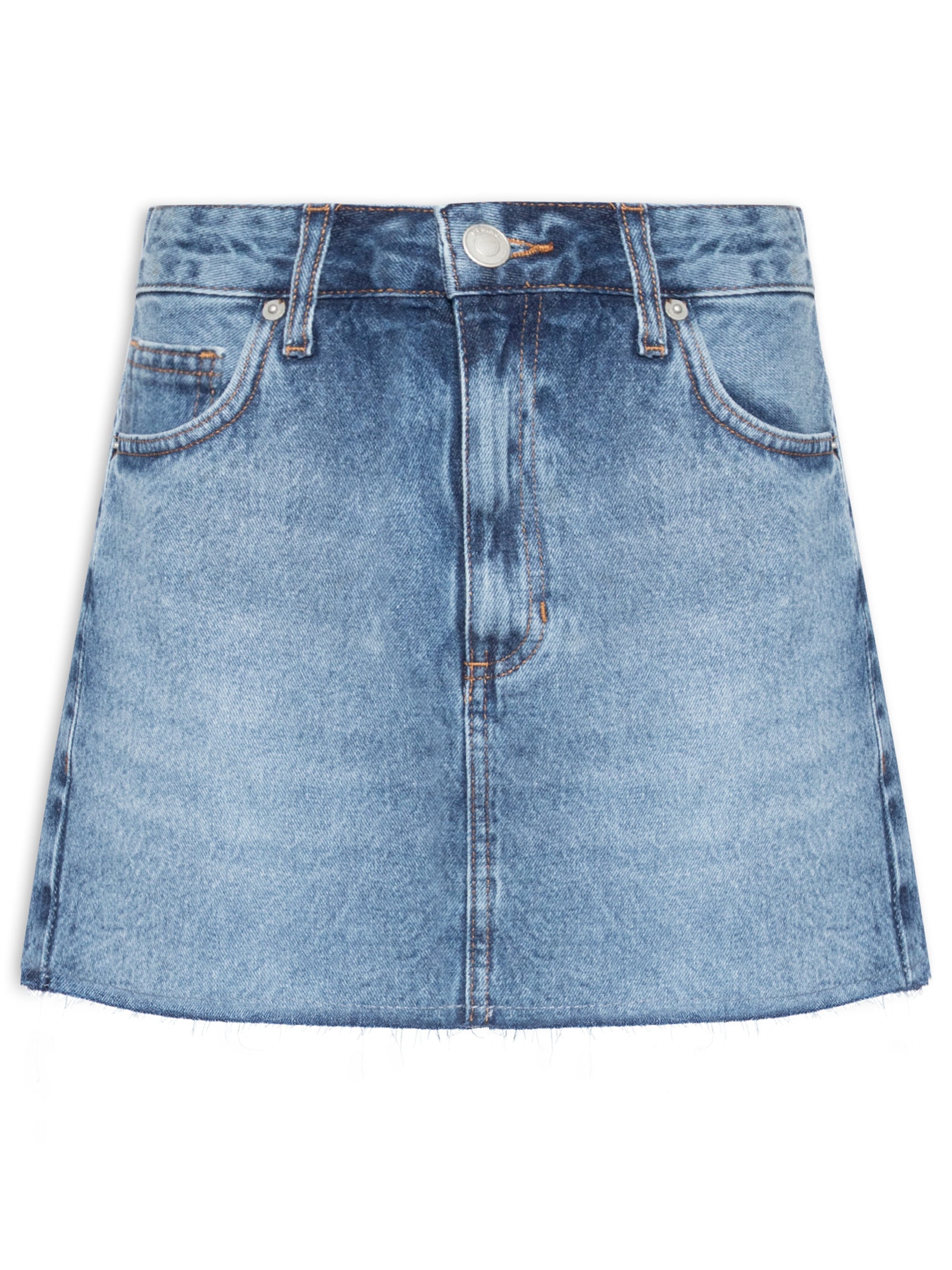 Saia Jeans Azul Hering