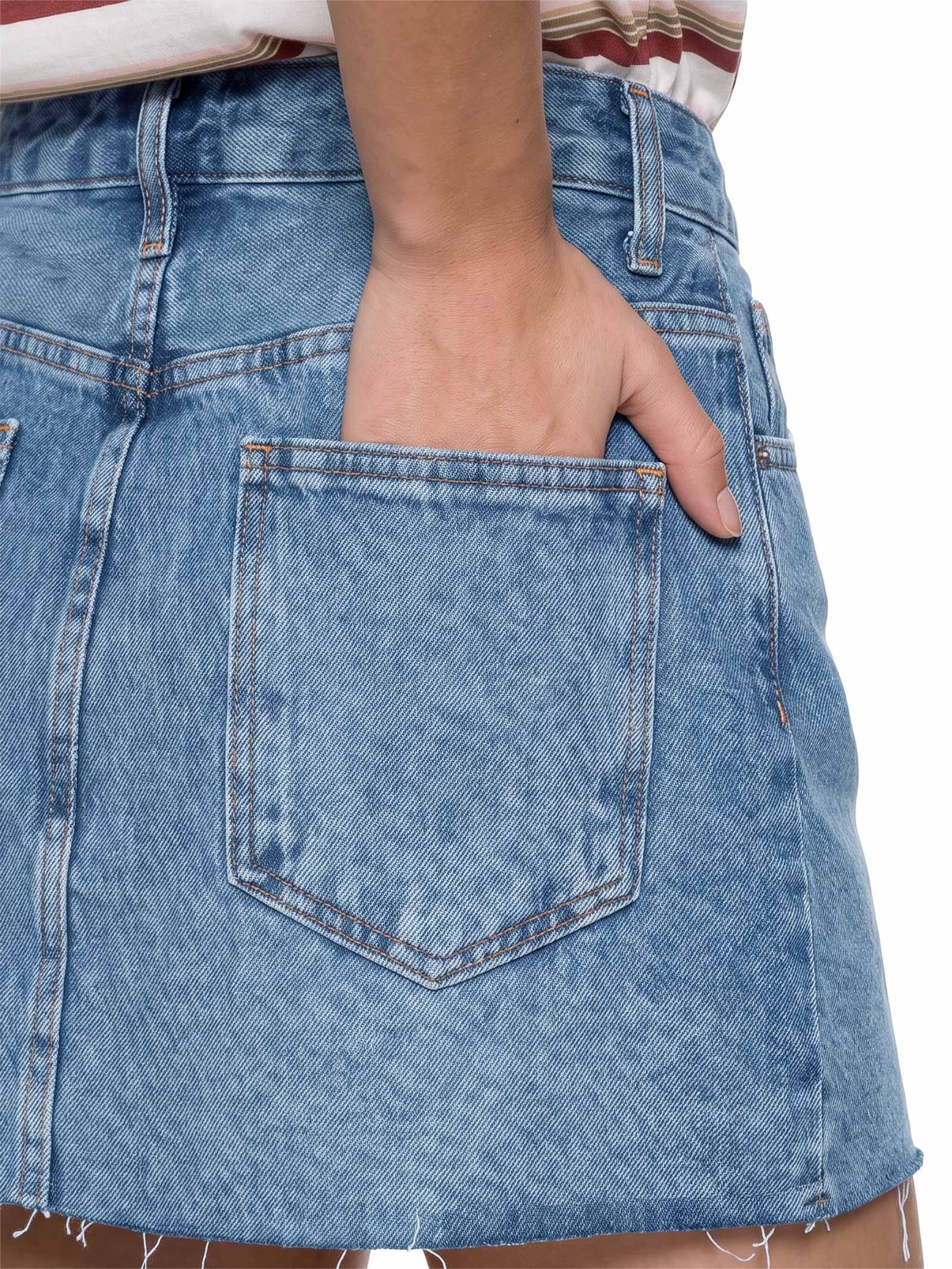 Saia Jeans Azul Hering