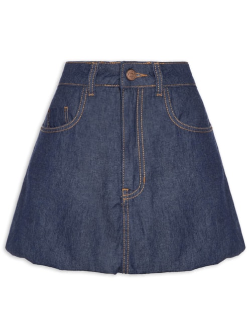 Saia Jeans Balonê – Azul