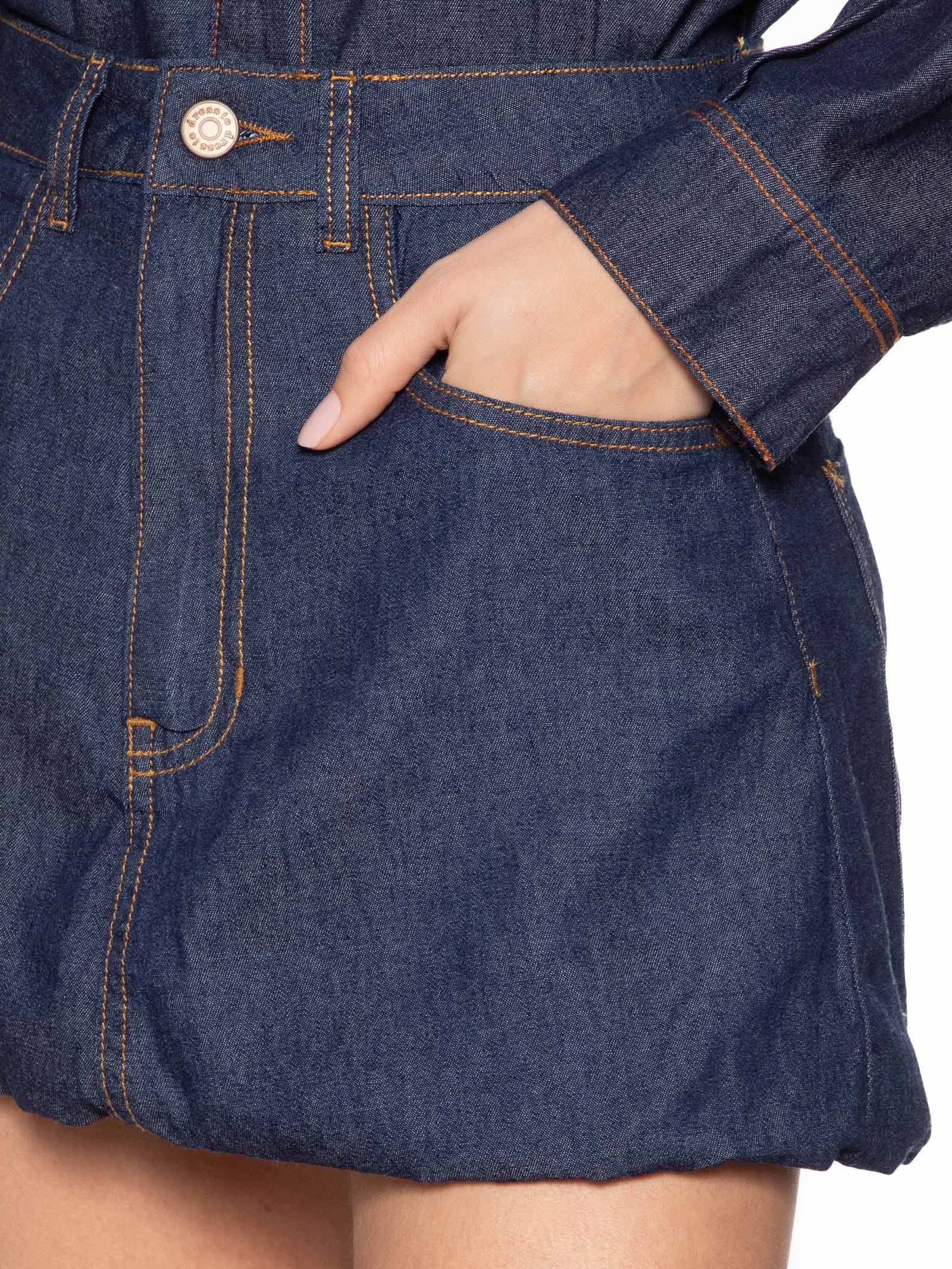 Saia Jeans Balonê Azul Dress To