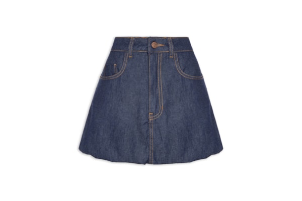 Saia Jeans Balonê - Azul