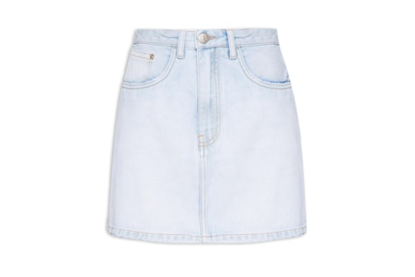 Saia Jeans Box Delave - Azul