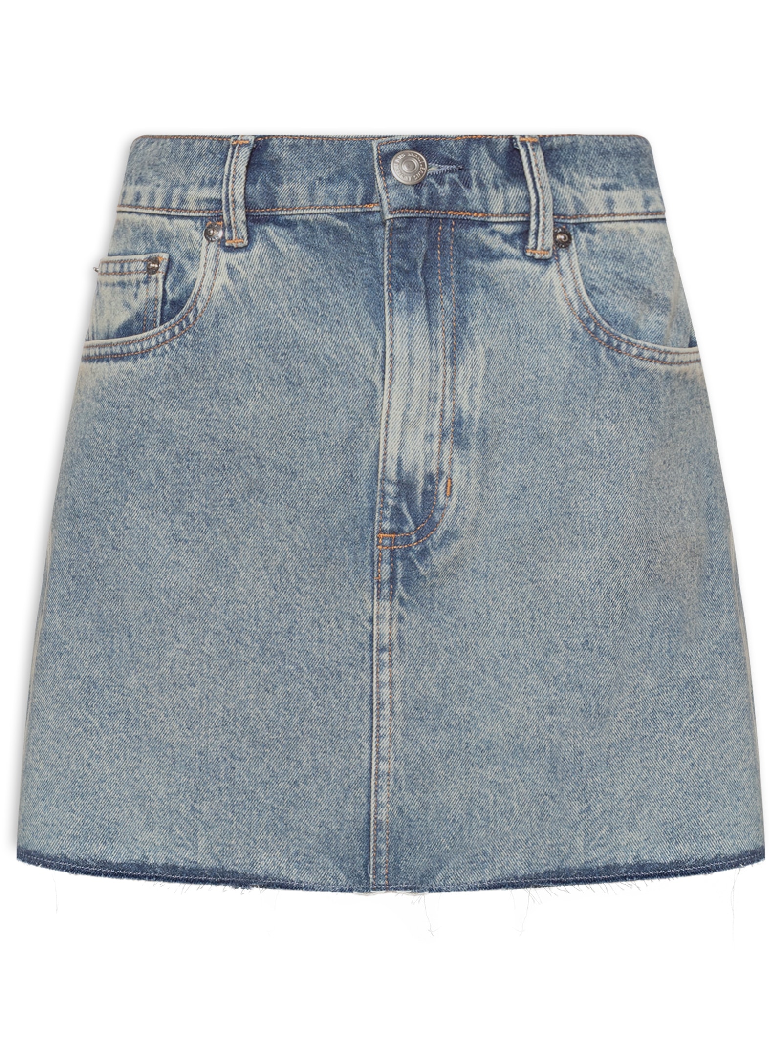 Saia Jeans Box Gray Silk Azul Animale Jeans