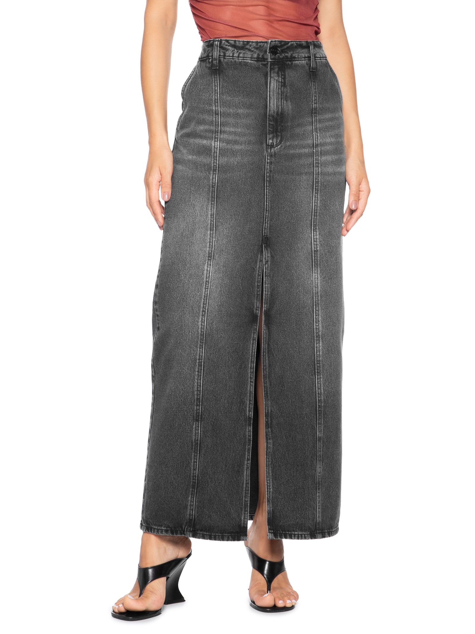 Saia Jeans Cancun Preto Colcci Jeans