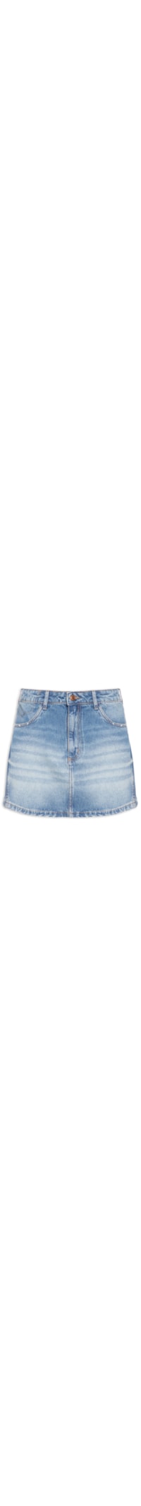 Saia Jeans Cintura Média - Azul