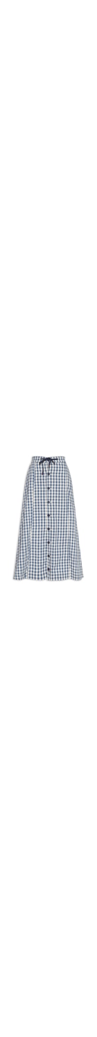 Saia Jeans Jeans Vichy - Azul