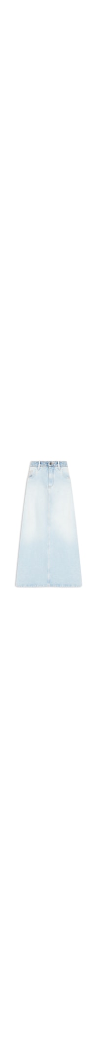 Saia Jeans Longa Cintura Média - Azul