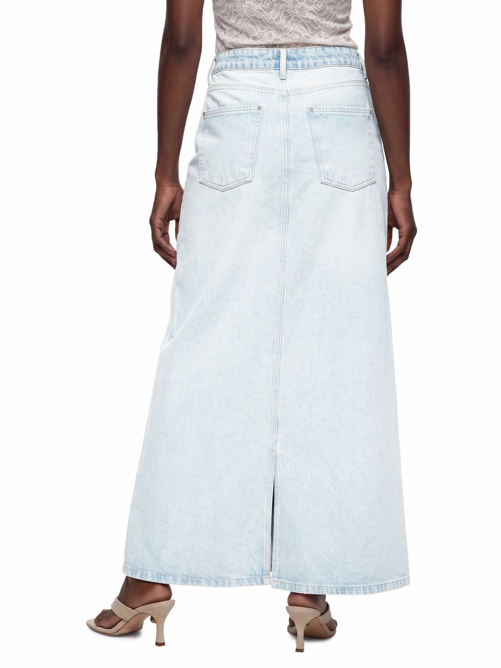 Saia Jeans Longa Cintura Média Azul My Favorite