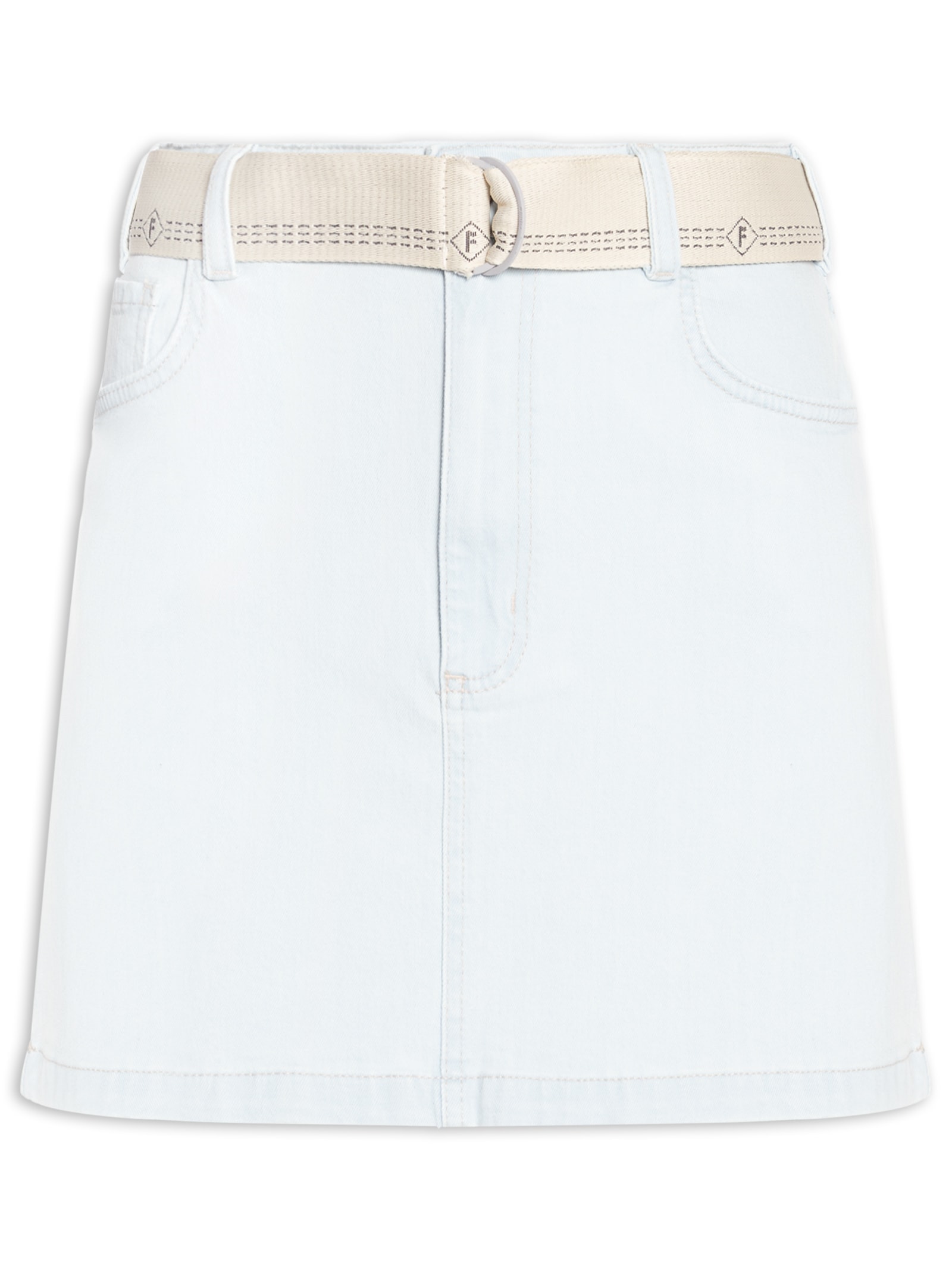 Saia Jeans Mini Azul Forum