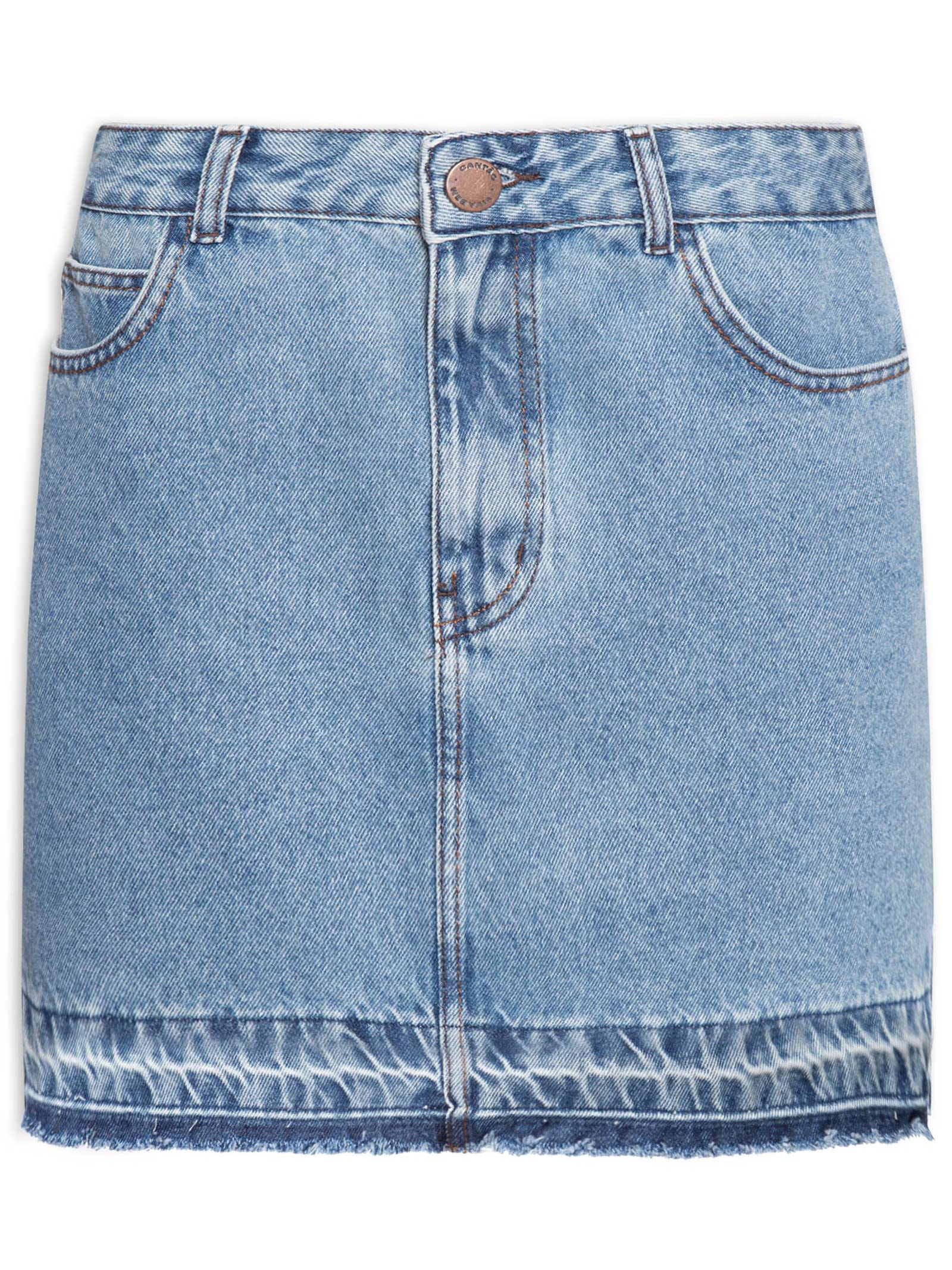Saia Jeans Mini Frenesi Azul Cantão