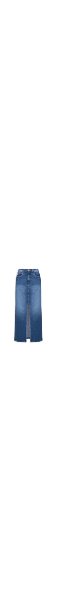 Saia Jeans Super High Longa - Azul