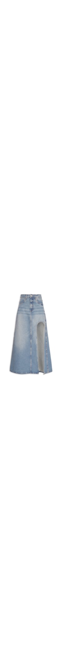 Saia Jeans Super Longa High - Azul