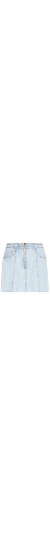 Saia Jeans Zíper - Azul