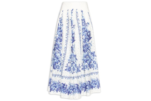 Saia Laise Fruta De Verão - Azul