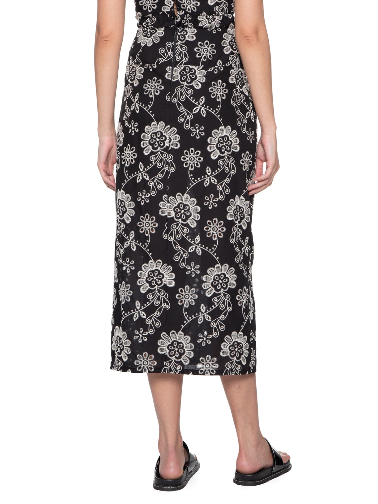 Saia Laise Preto Colcci