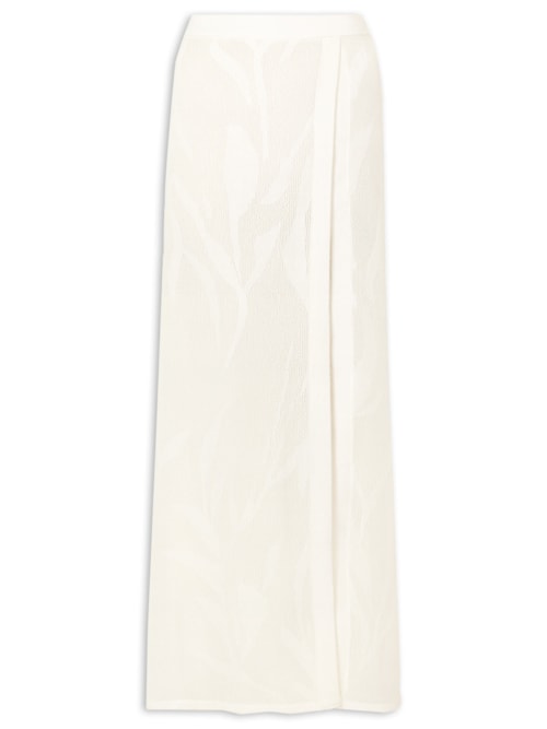 Saia Lg Adara Tricot – Branco