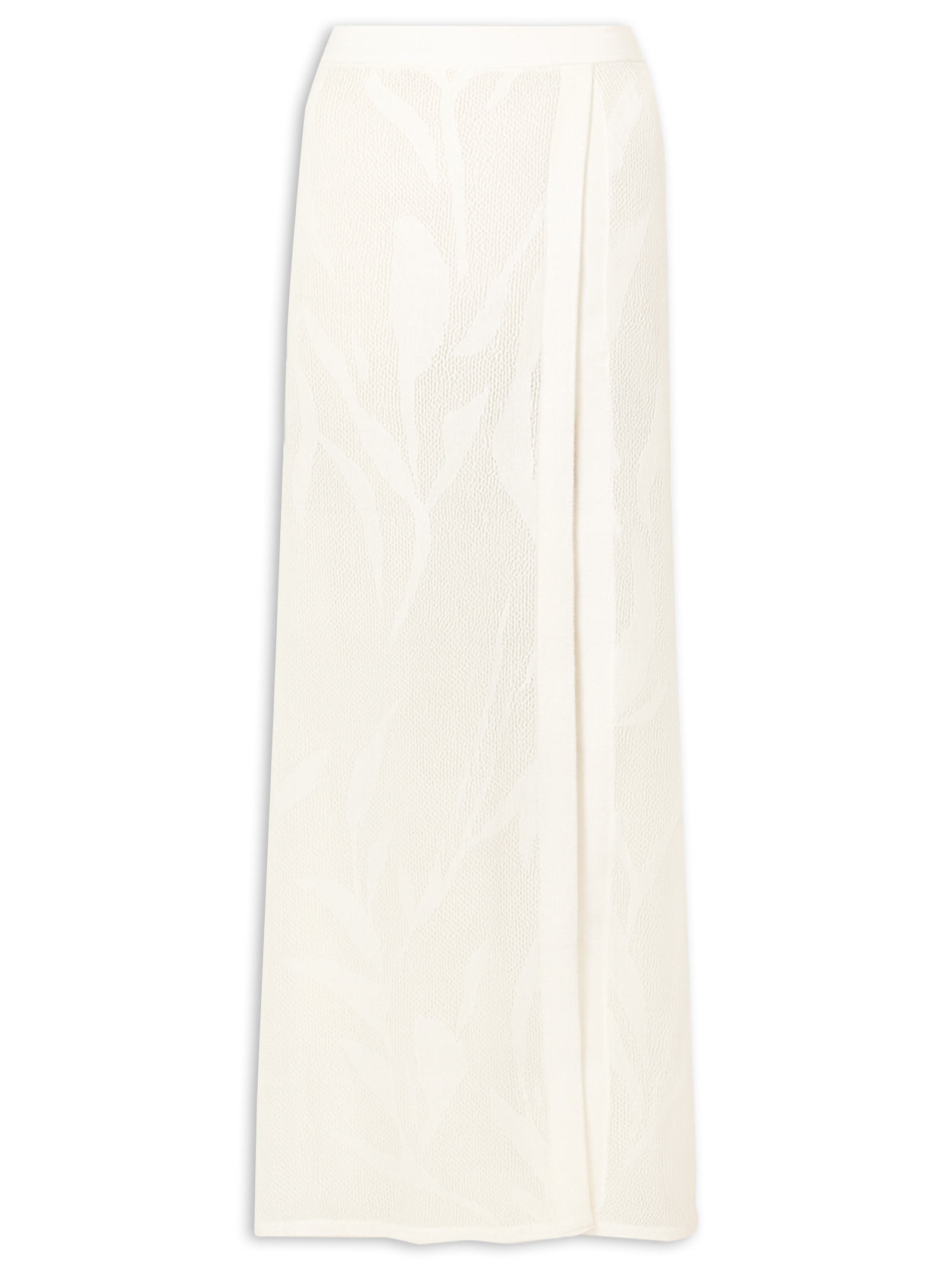 Saia Lg Adara Tricot Branco Vix