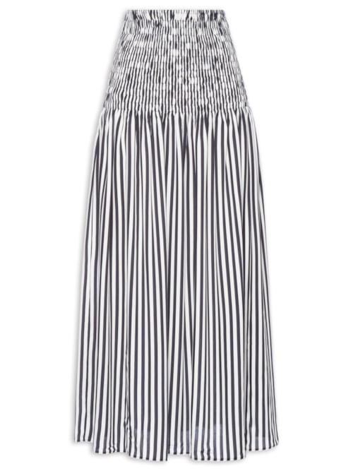 Saia Listrada Midi – Azul