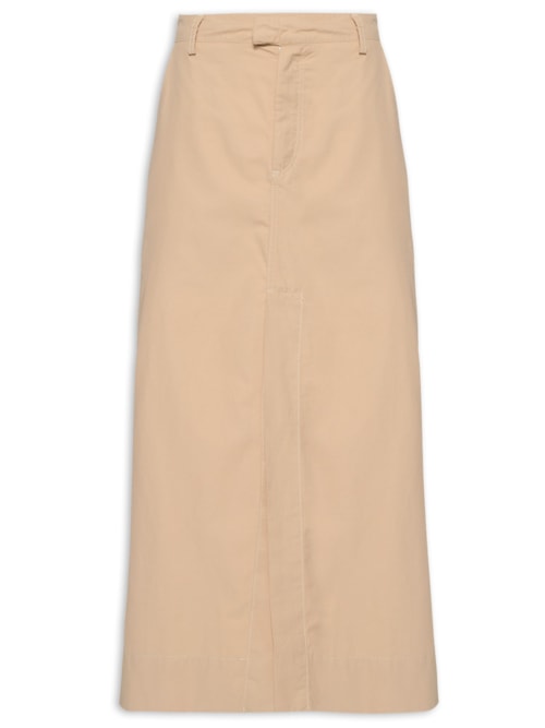 Saia Longa Bolso – Bege