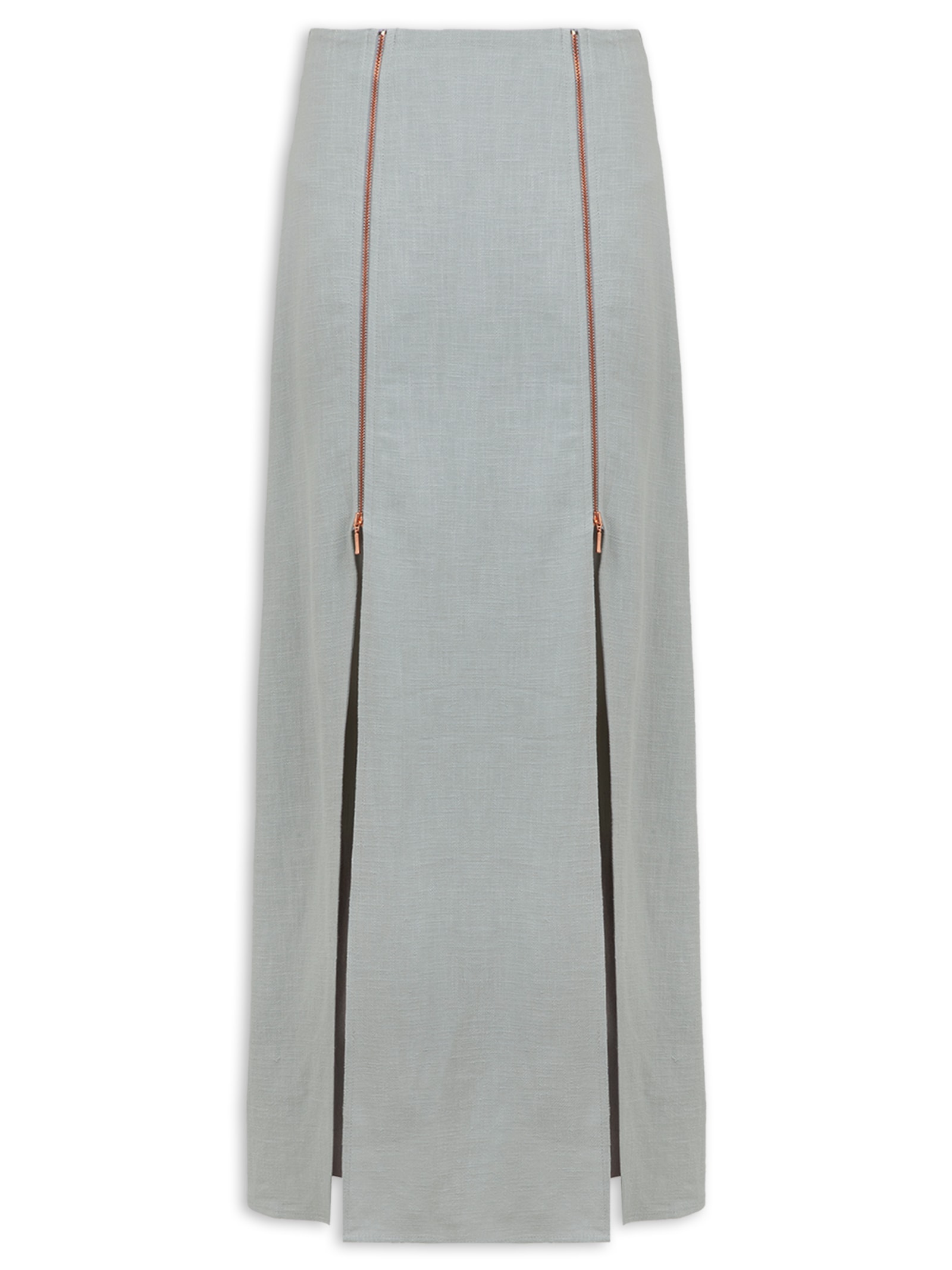 Saia Longa Bruna Cinza Vix