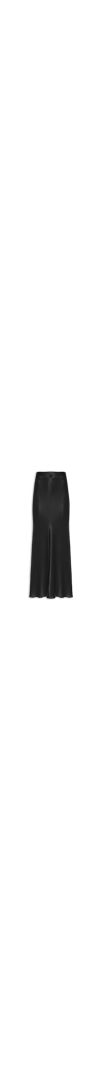 Saia Longa Cetim - Preto