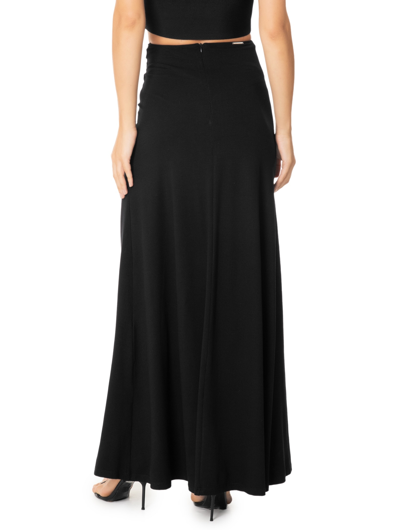 Saia Longa Com Aplicação Preto My Favorite Things