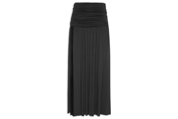 Saia Longa Com Fenda - Preto