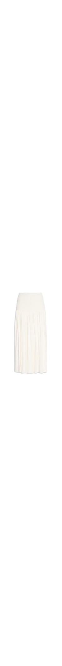 Saia Longa De Malha Com Pala - Off White