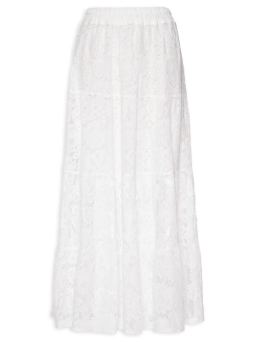 Saia Longa Em Renda – Off White