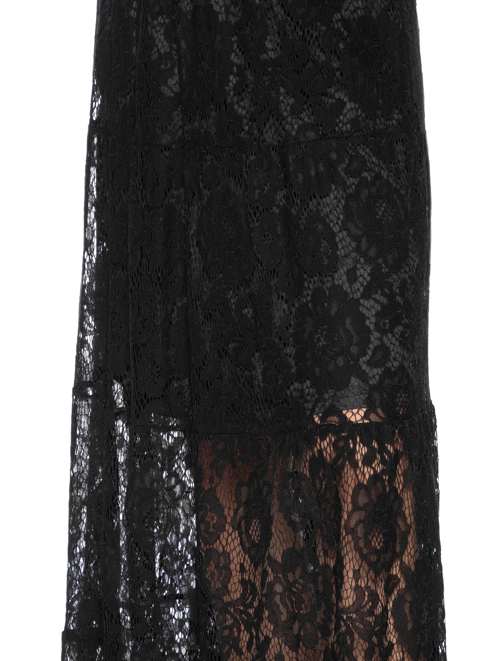 Saia Longa Em Renda Preto Market 33