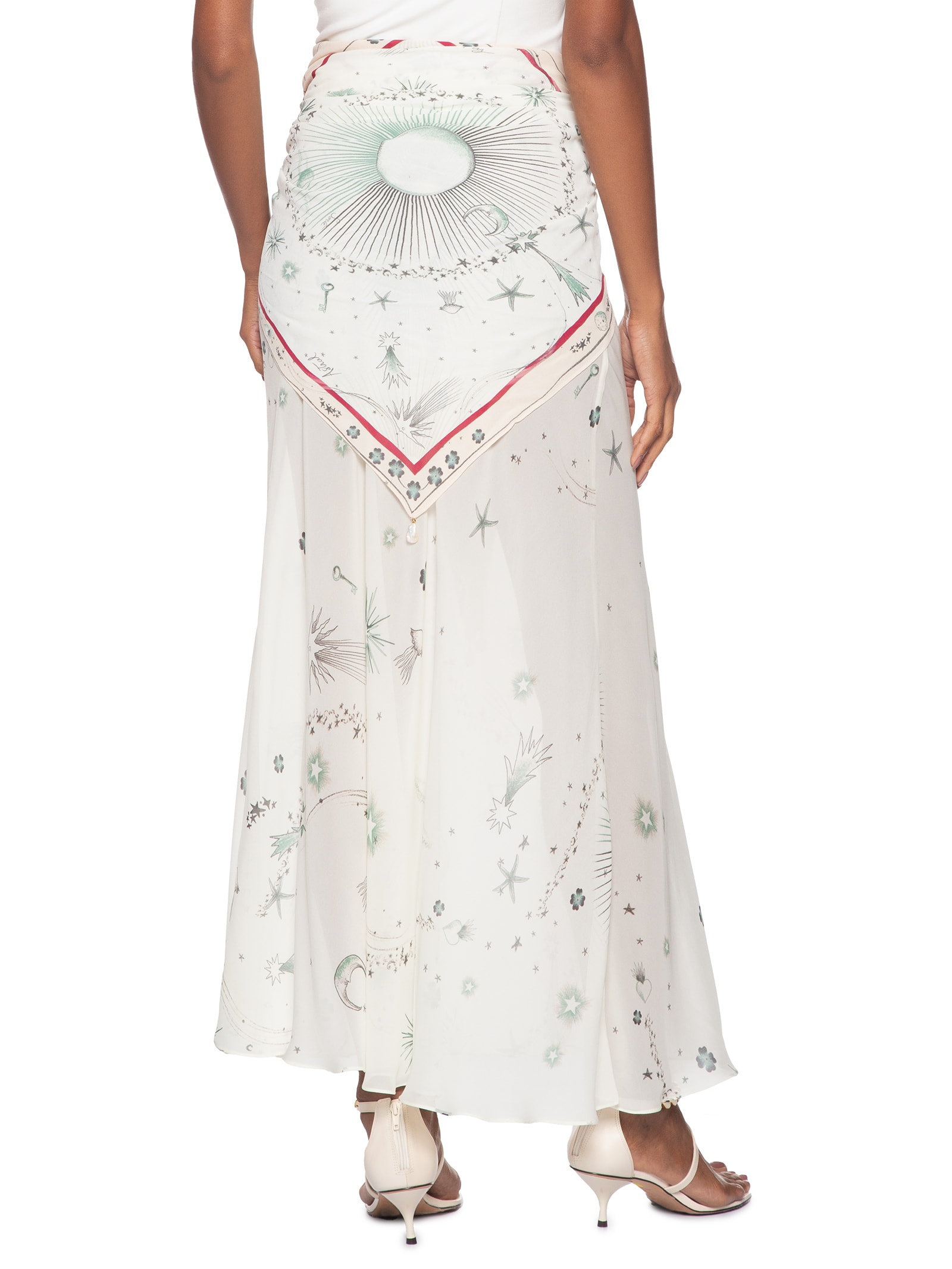 Saia Longa Fig Aqua Astral Off White Animale