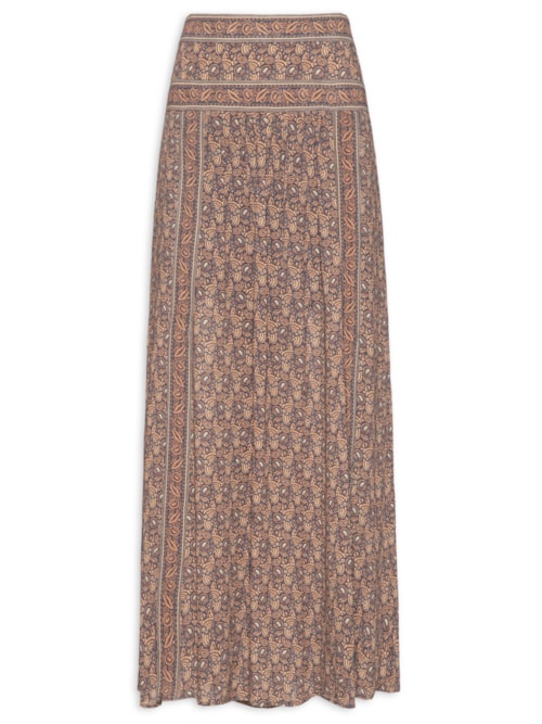 Saia Longa Ggt Estampa Railay – Marrom