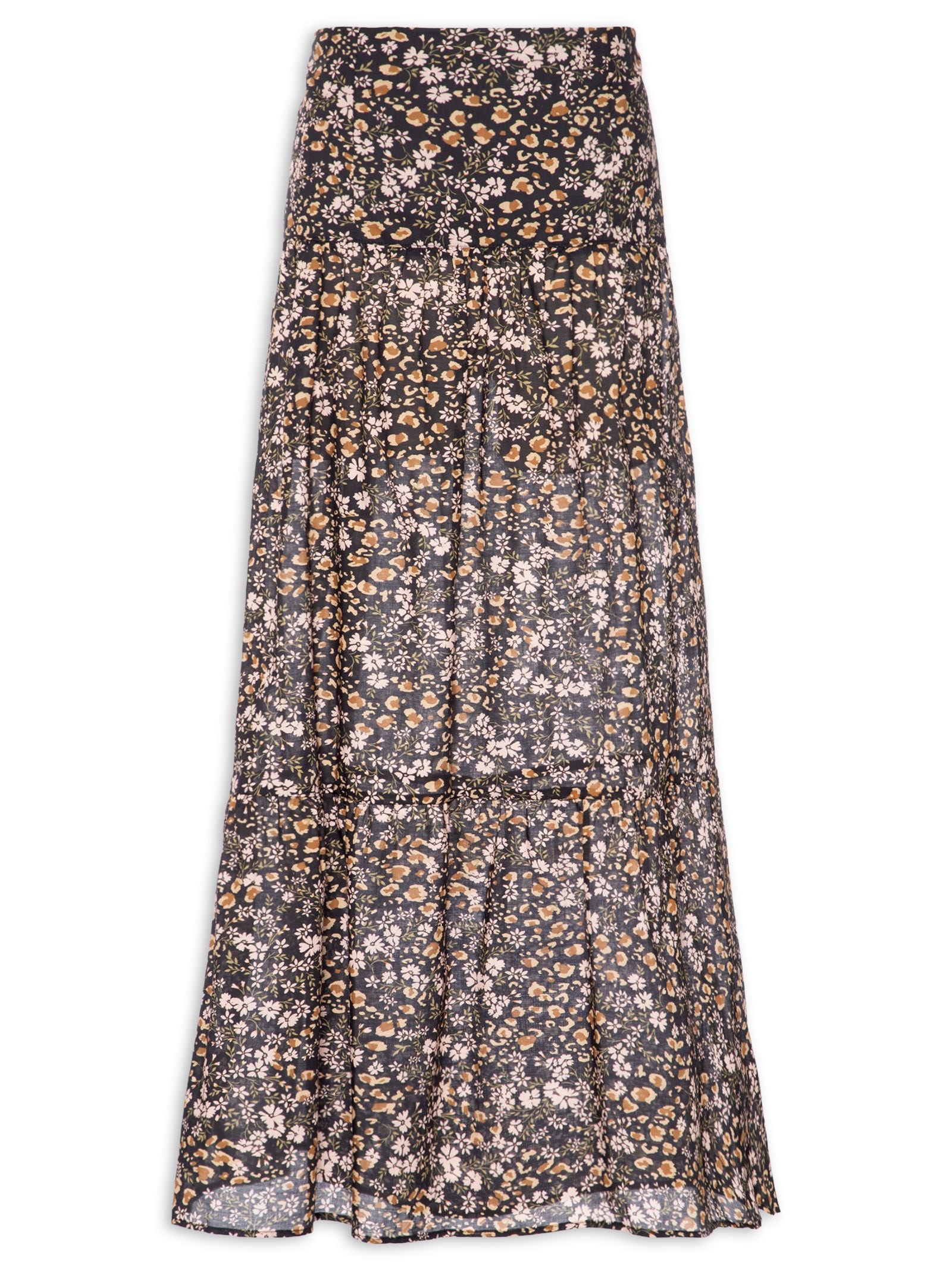 Saia Longa Liberty Onça Color Preto Animale