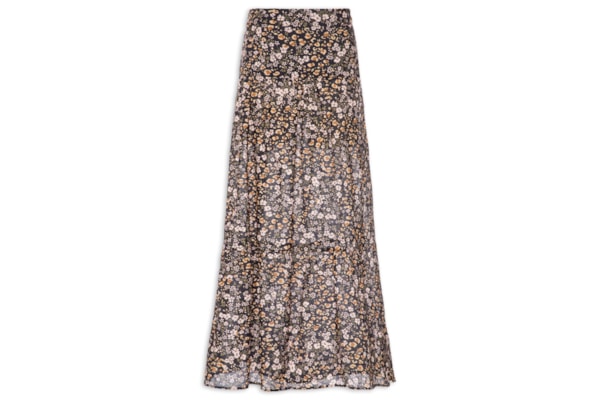 Saia Longa Liberty Onça Color - Preto