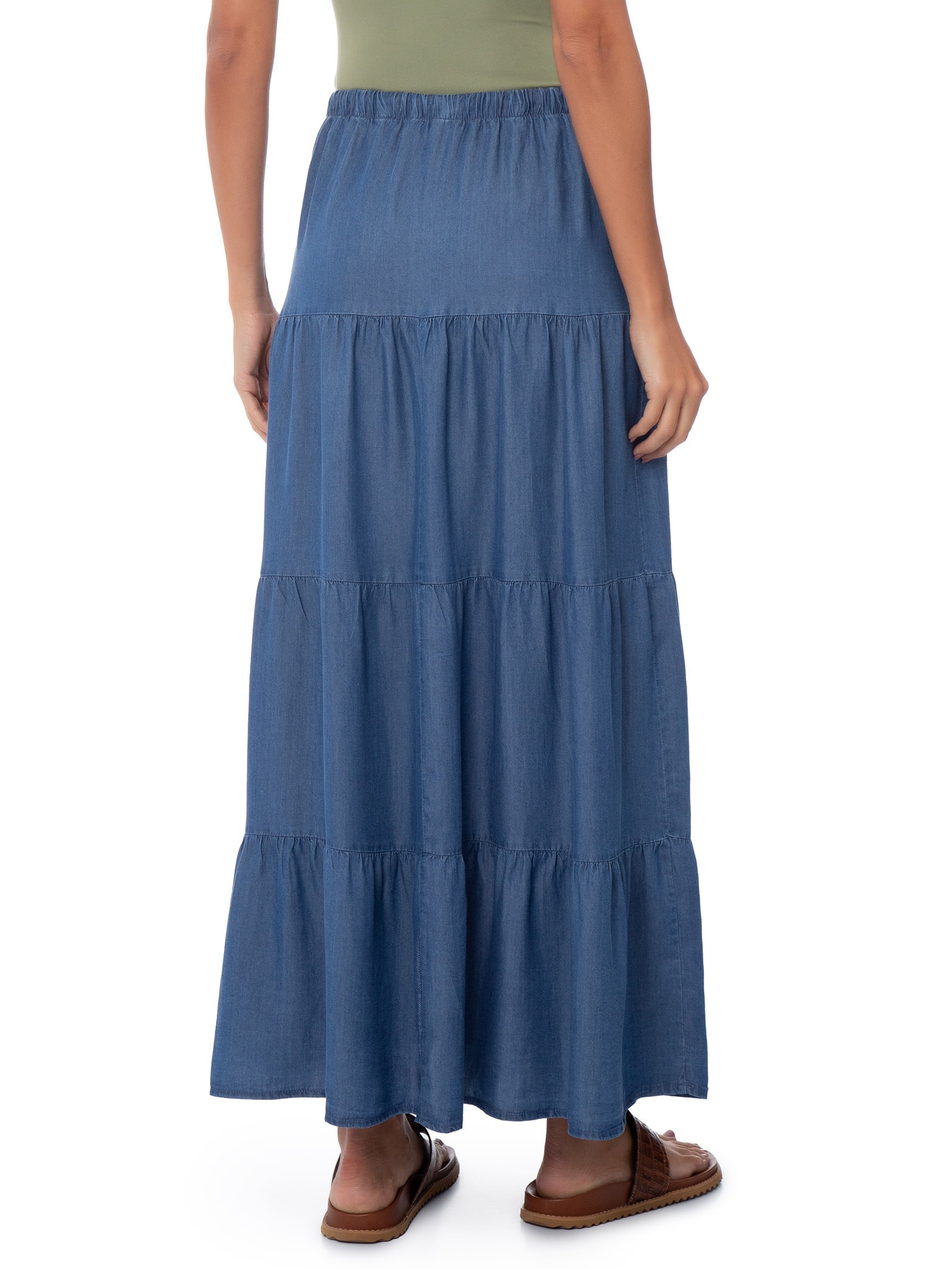 Saia Longa Marias Azul Basiq