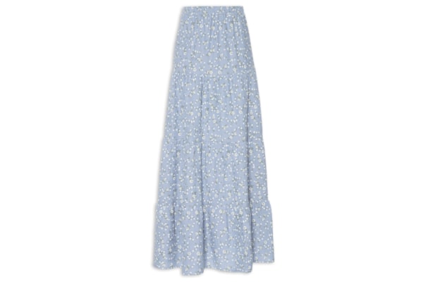Saia Longa Marias Estampada - Azul