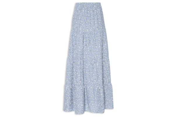 Saia Longa Marias Estampada - Azul