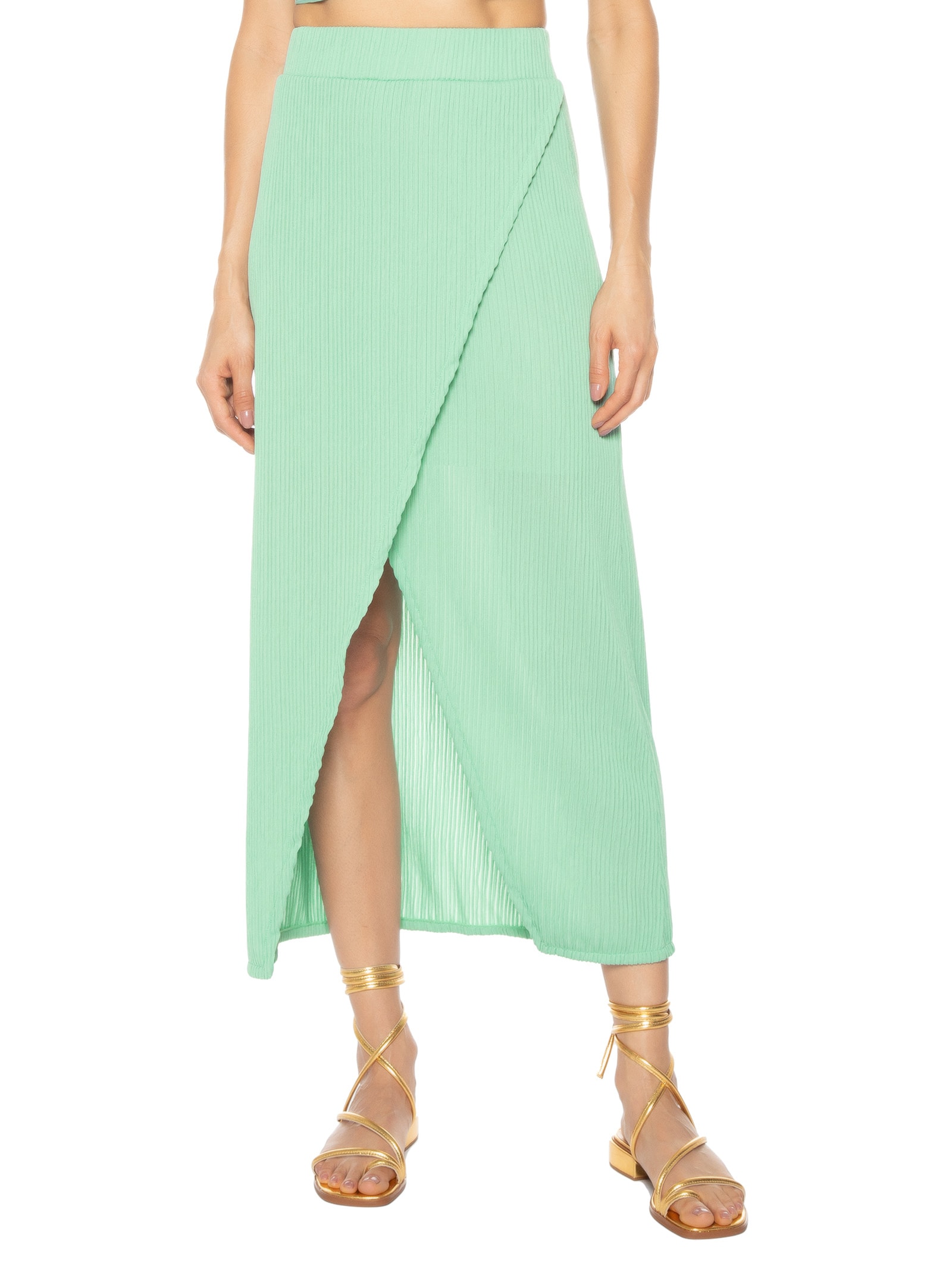 Saia Longa Transpassada Verde Market 33