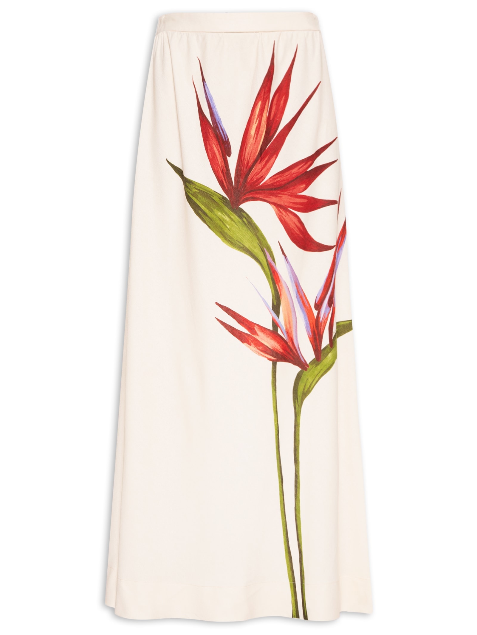 Saia Maxi Estrelicia Off White Farm