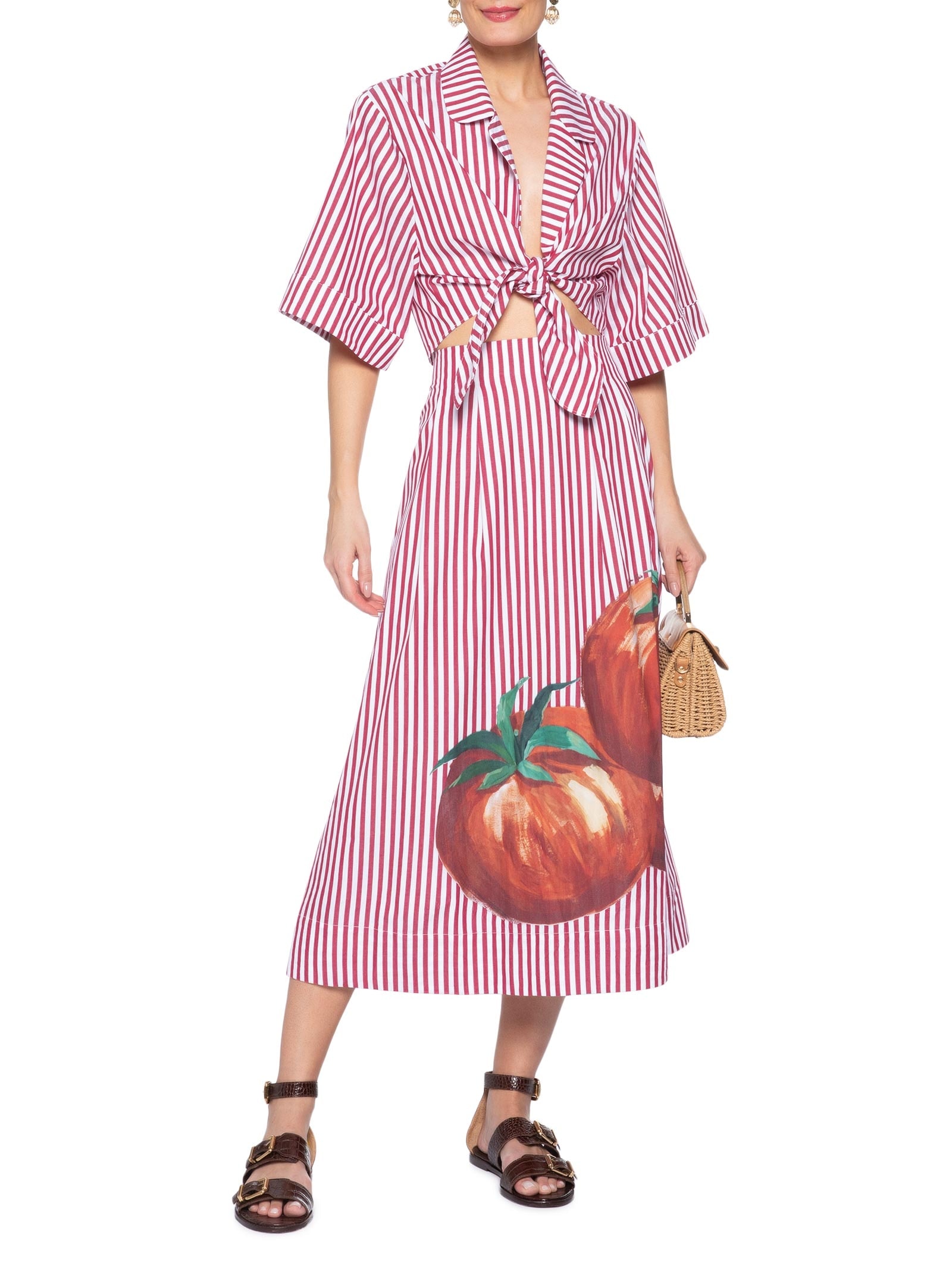 Saia Maxi Tomates Vermelho Farm