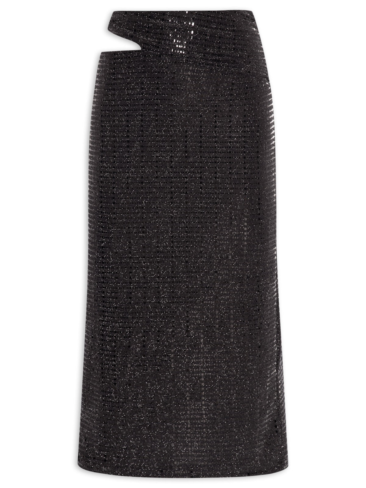 Vista 2 Saia Metalizada PRETO PRETO