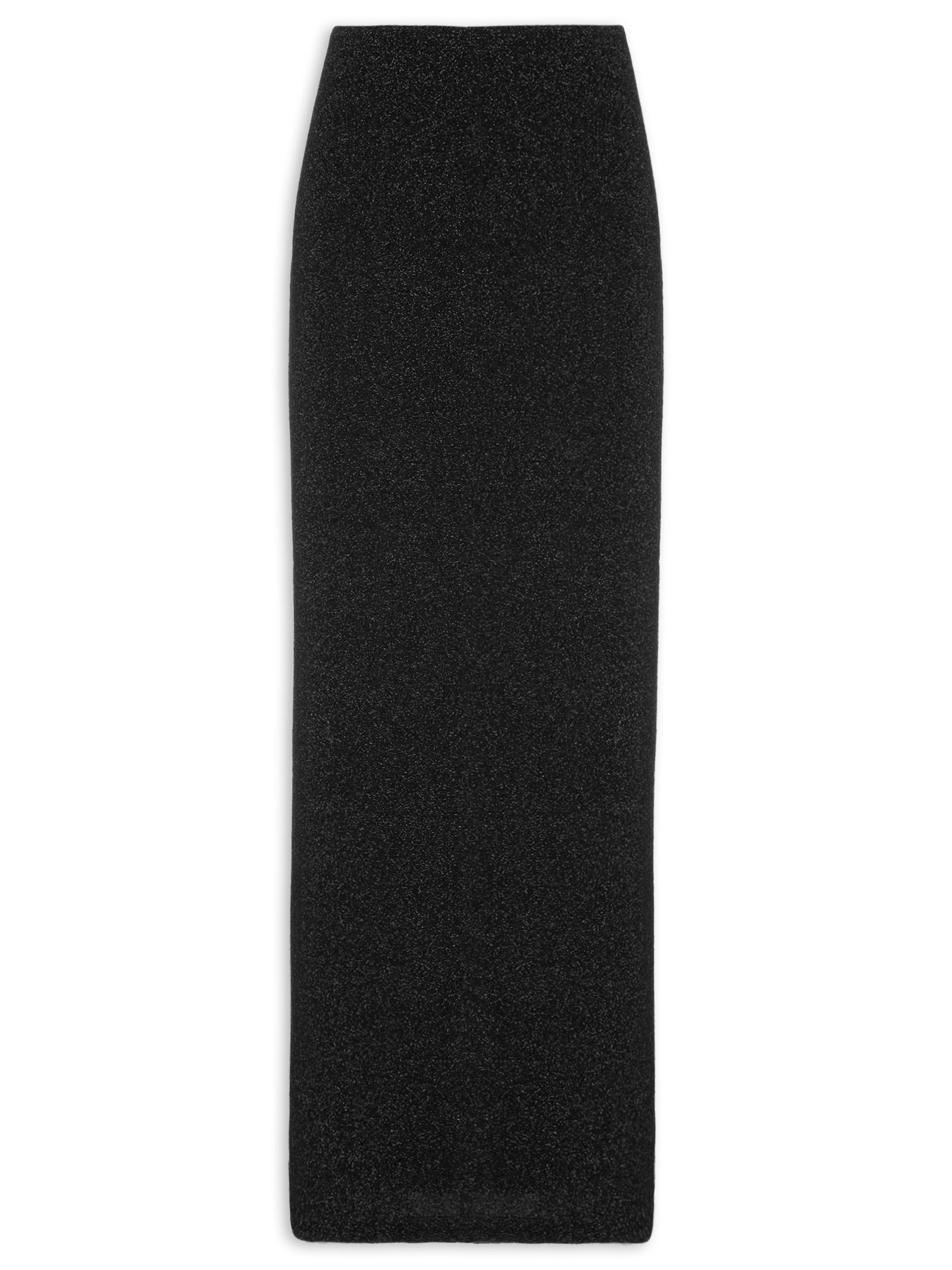 Saia Metalizada Preto Colcci