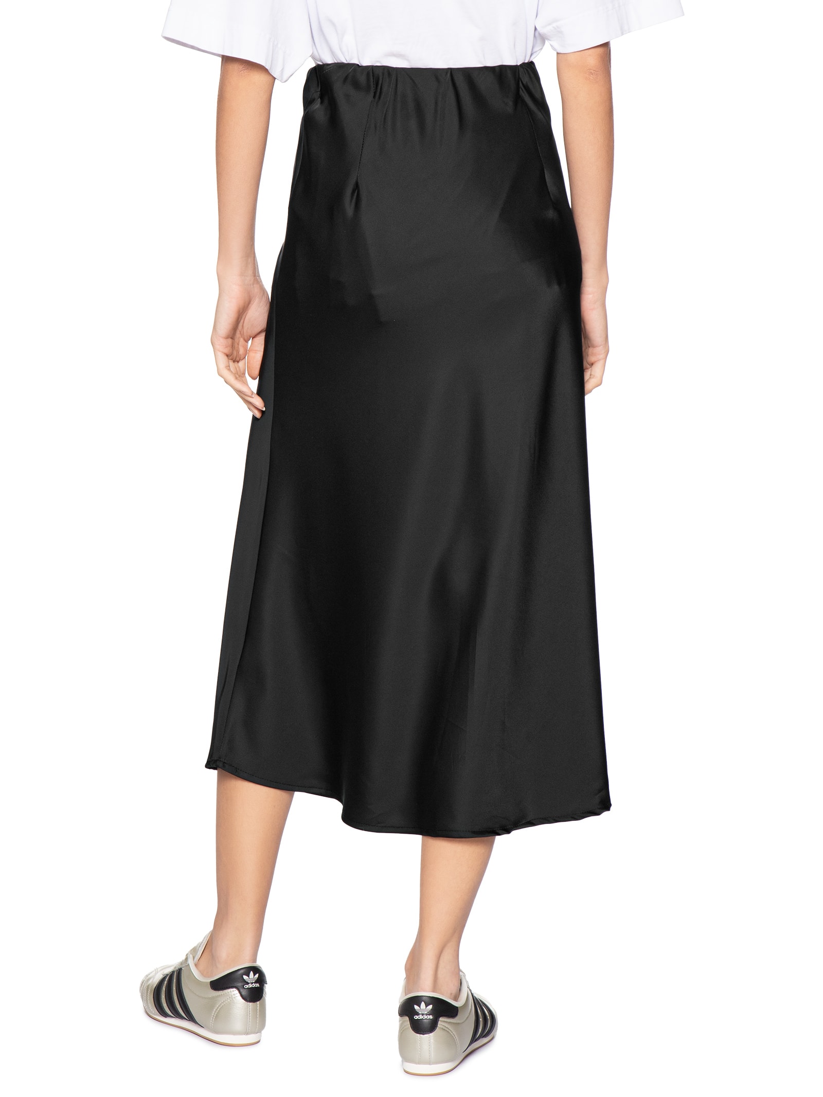 Saia Midi Acetinada Preto Market 33